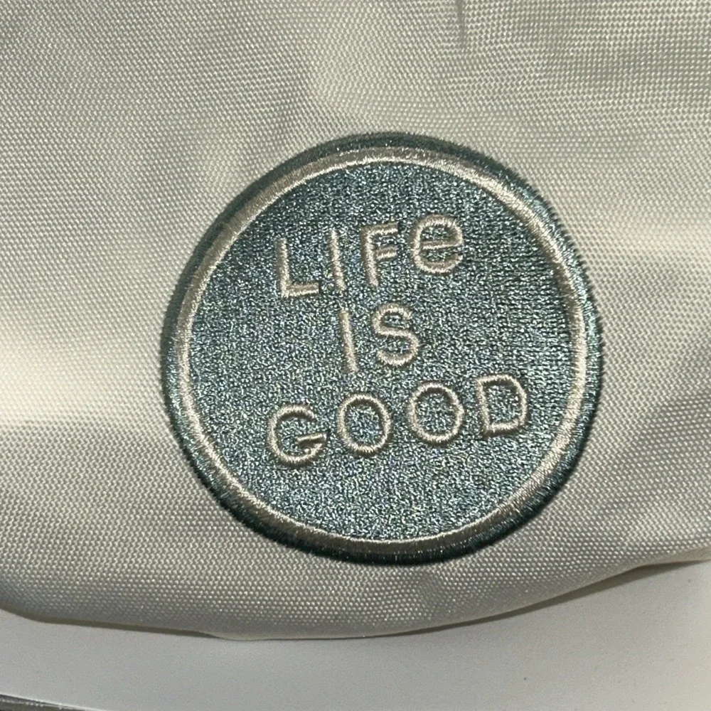 New Life Is Good x High Sierra Mandala Cargo Duffle Bag Zip Putty White #753